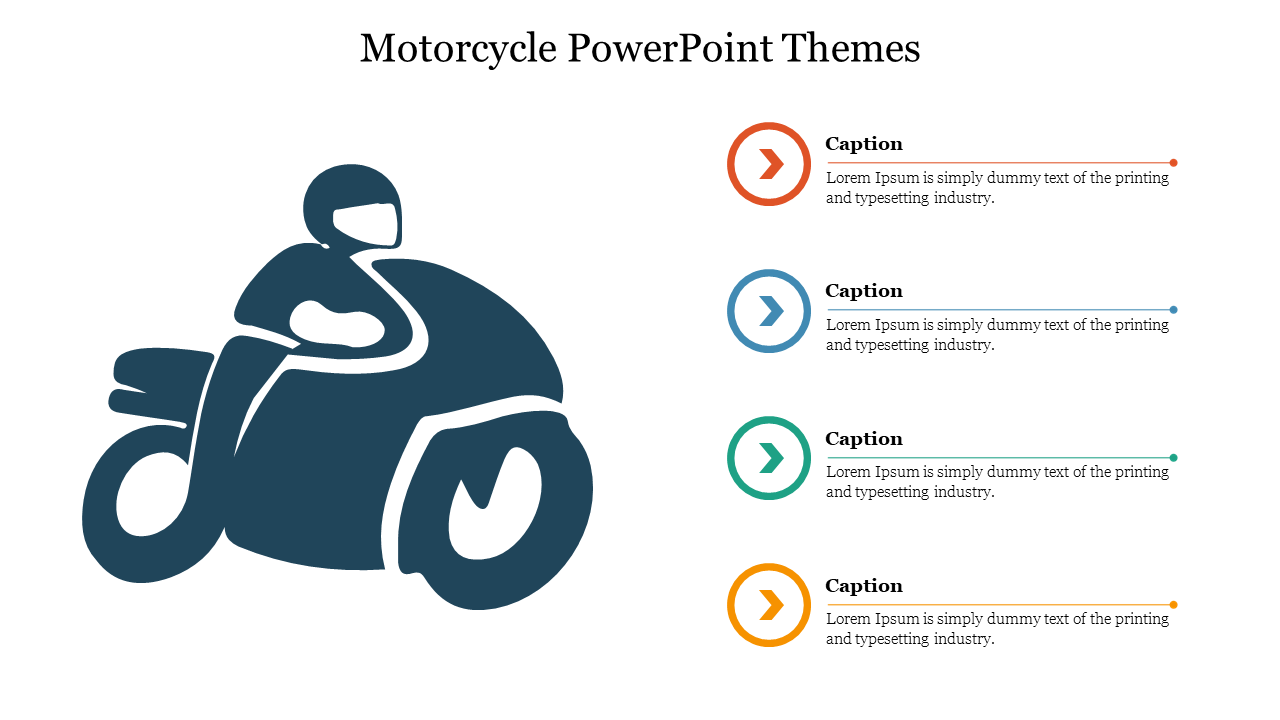 Stylish Motorcycle PowerPoint Themes For presentation